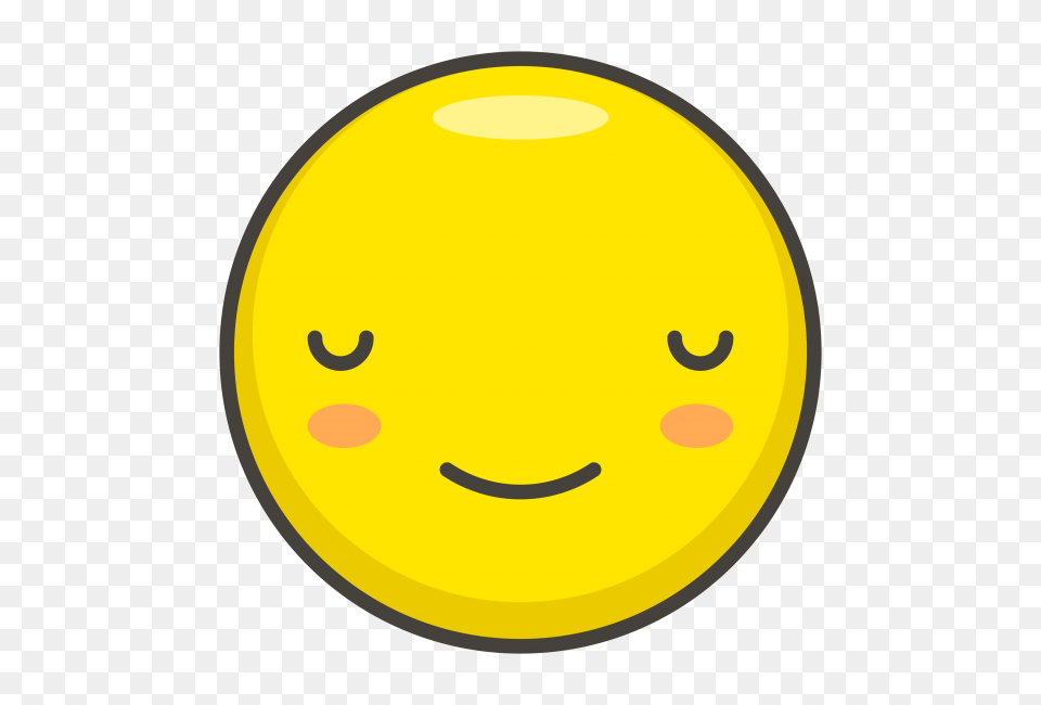 Relieved Face Emoji Transparent Emoji, Astronomy, Moon, Nature, Night Free Png Download