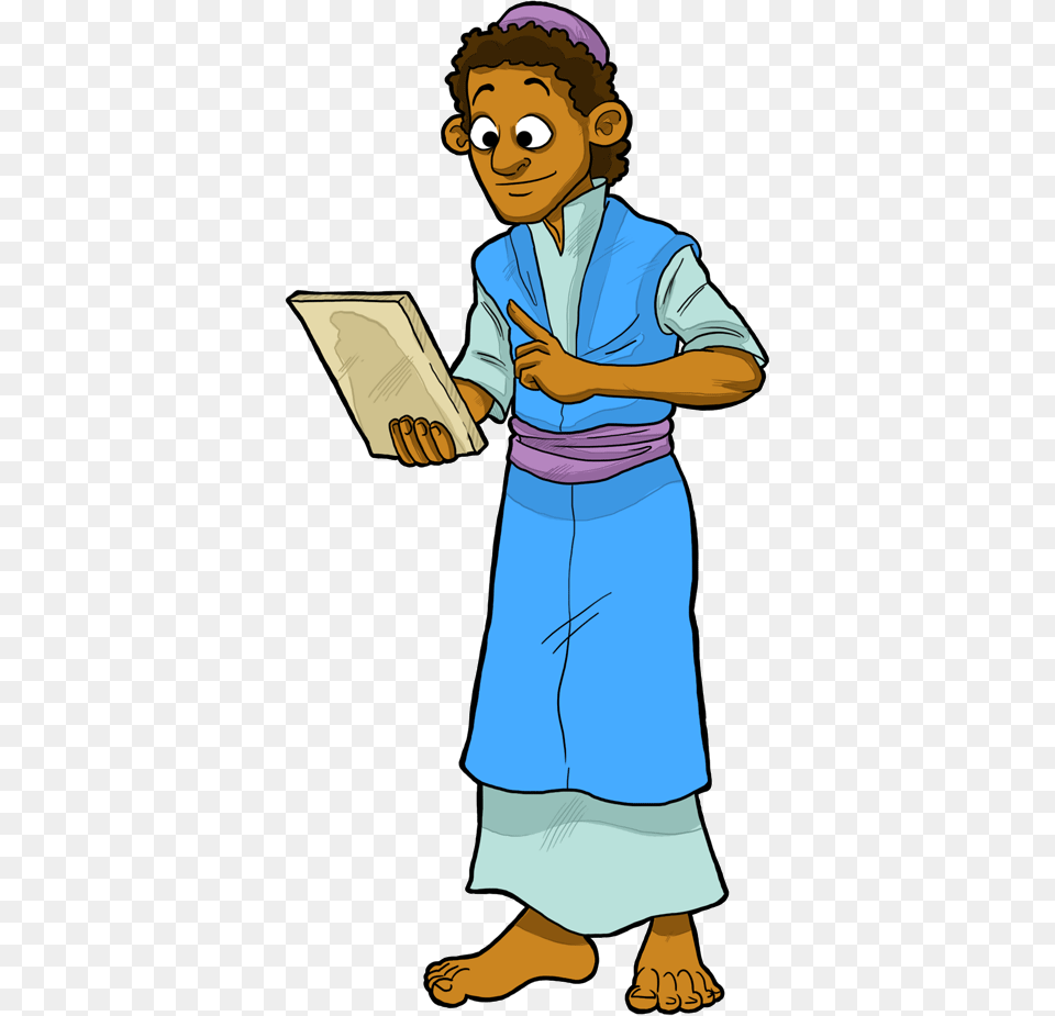 Religion Bible For Daniel In Babylon Clipart, Person, Reading, Clothing, Skirt Free Png Download