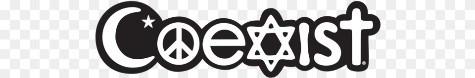 Religions Coexist Car Emblem Coexist Logo, Symbol, Text Png