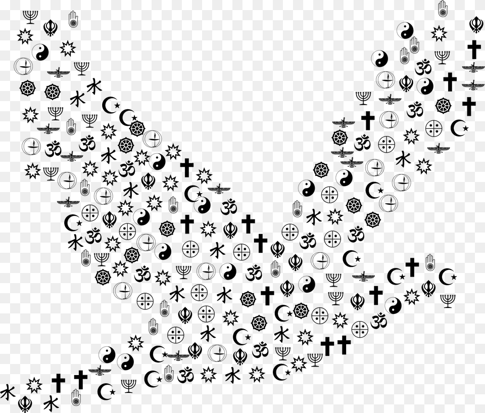 Religions Peace Dove Big Religions Of The World, Gray Free Png