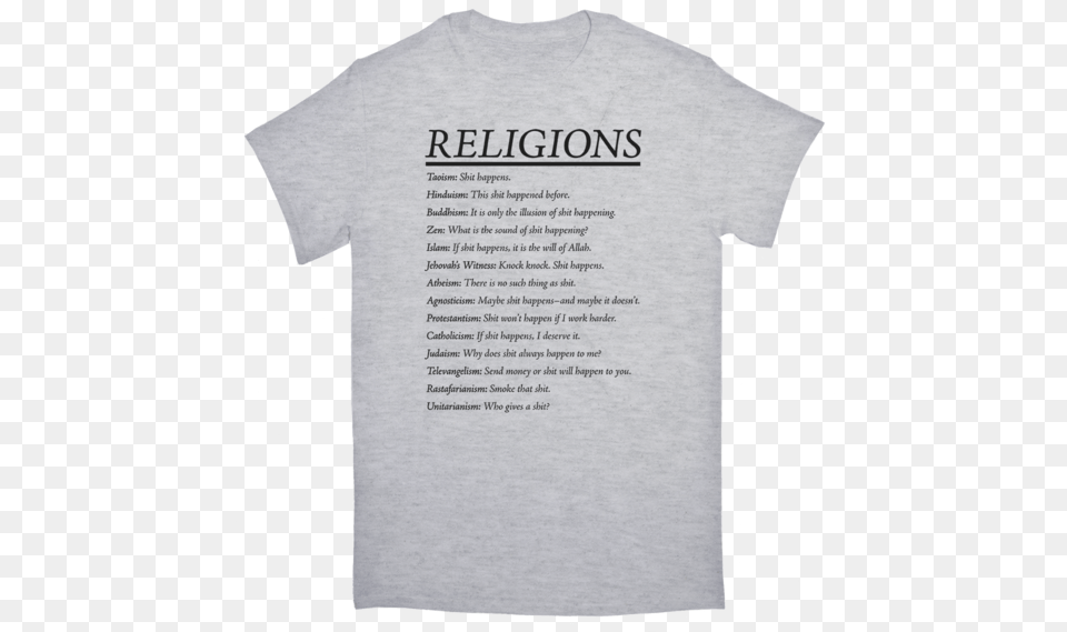 Religions Tshirt Religions Of The World T, Clothing, T-shirt, Shirt Free Transparent Png