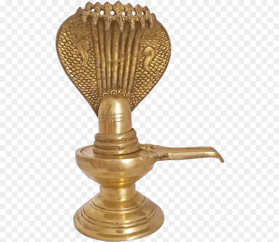 Religious Brass God Shiva Lingam Producted By Seven God Naga Lingam, Bronze, Smoke Pipe, Trophy, Furniture Free Png Download