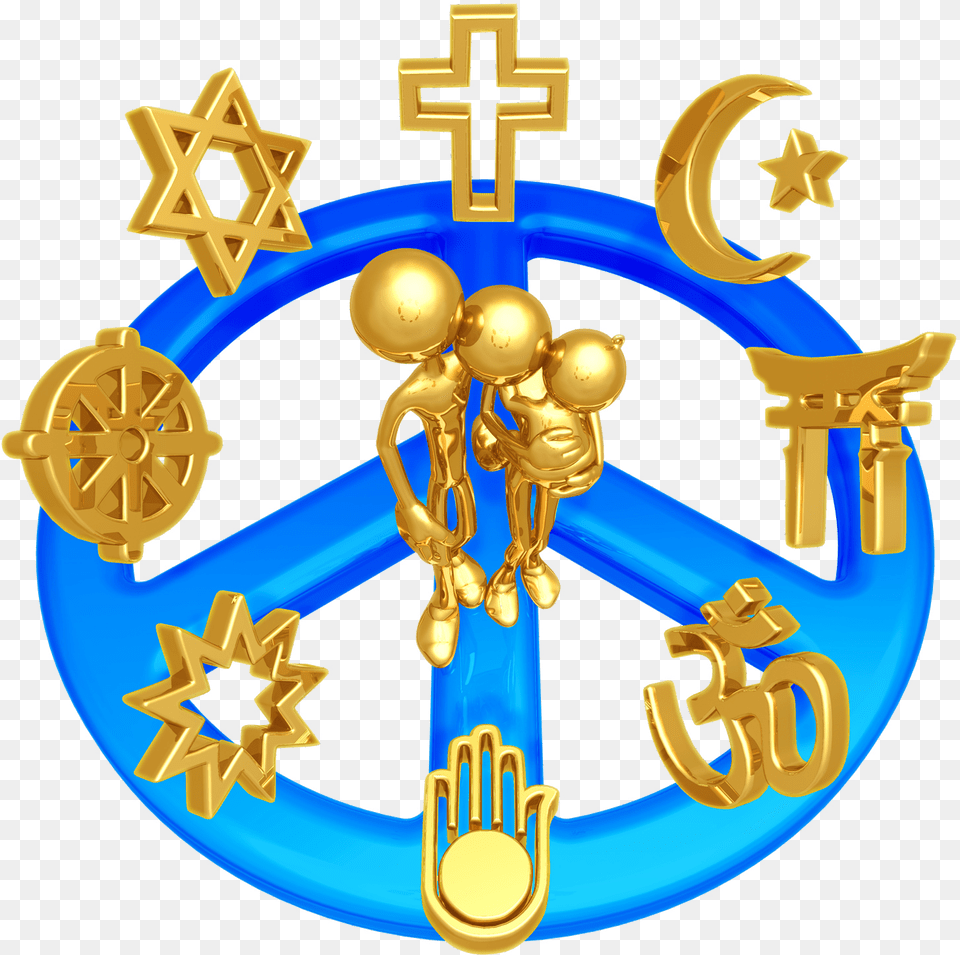 Religious Clipart October Different Religion, Gold, Cross, Symbol, Logo Png Image