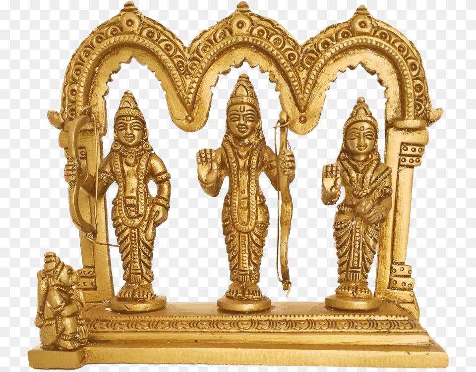 Religious Goddess Sita Devi With Ram And Laxman Brass Ram Laxman Sita, Bronze, Adult, Wedding, Treasure Png