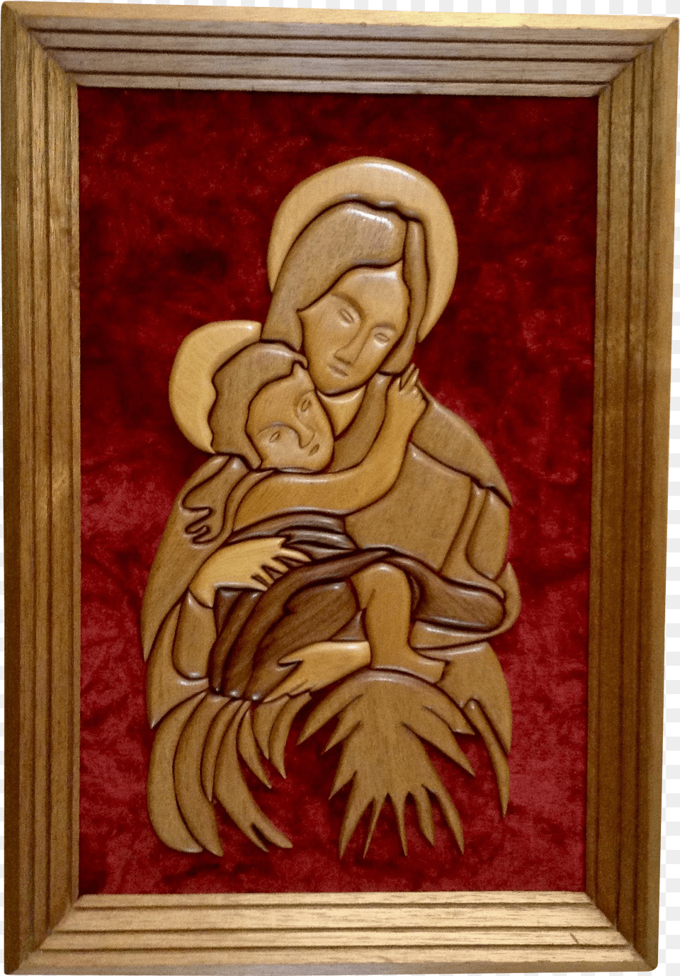 Religious Mother Mary Amp Baby Jesus Madonna And Child Folk Art Free Png