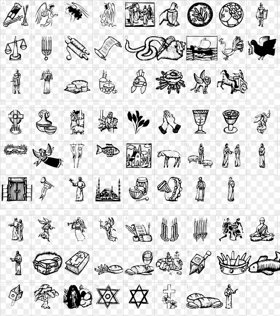 Religious Symbols Font, Text, Architecture, Building, Alphabet Free Transparent Png