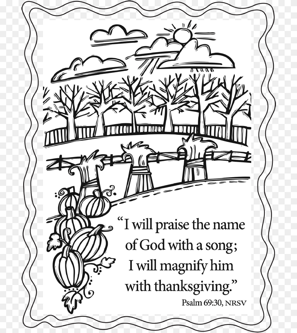 Religious Thanksgiving Clipart Black And White, Advertisement, Poster, Art, Drawing Png