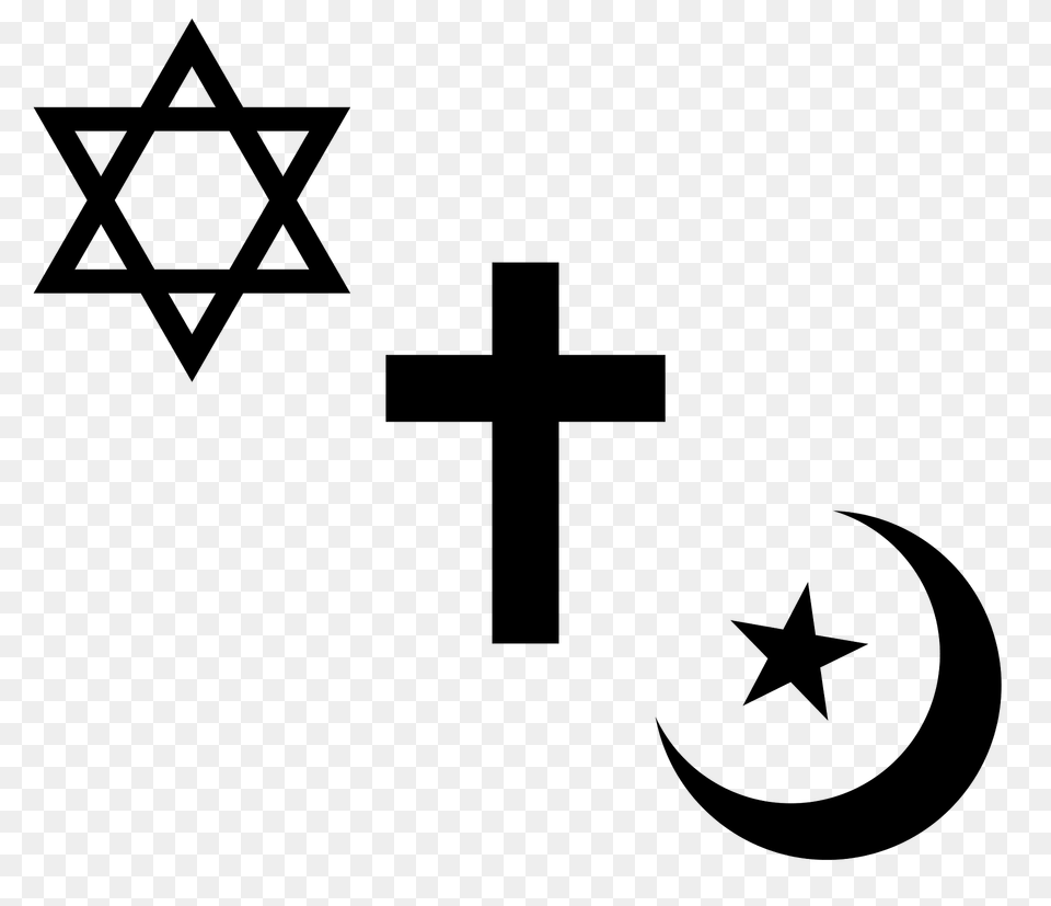 Religioussymbols Clipart, Symbol, Star Symbol, Cross Png
