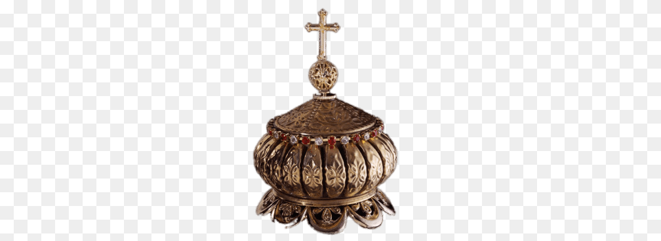 Reliquary With Cross On Top, Accessories, Symbol, Bronze, Jewelry Free Png