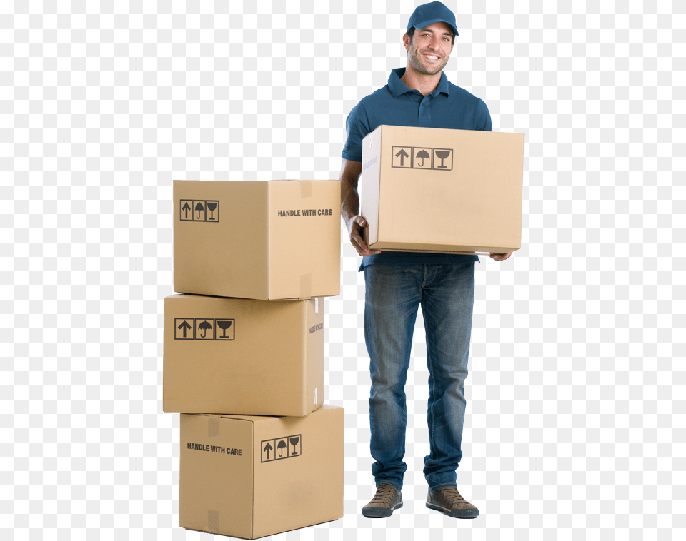 Relocating Guy Moving Boxes, Person, Box, Cardboard, Carton Free Png
