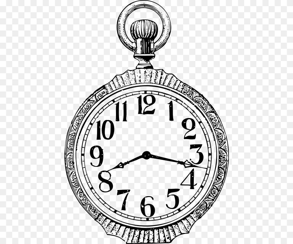 Reloj De Bolsillo Dibujo, Gray Free Transparent Png
