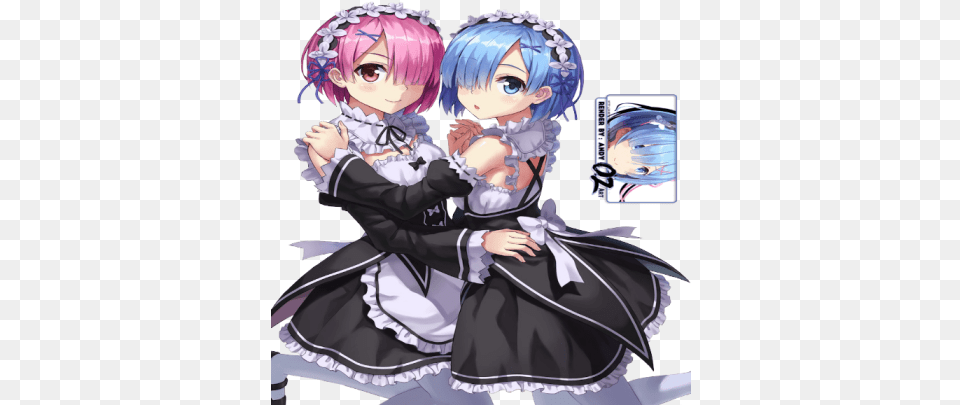 Rem And Ram Roblox Rem Hair, Book, Comics, Manga, Publication Png