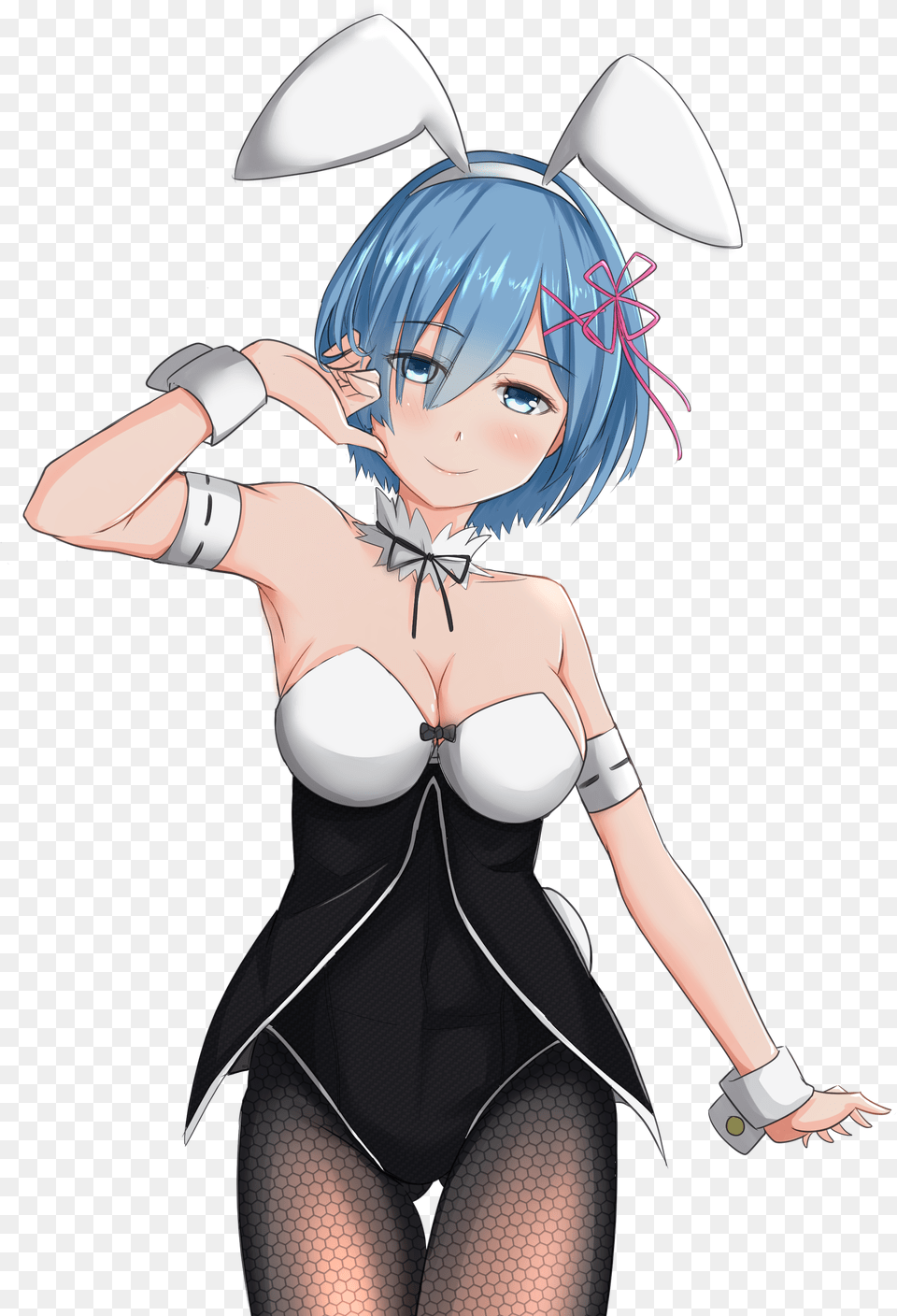 Rem Re Zero Cartoon Cartoon, Book, Comics, Publication, Adult Free Png Download