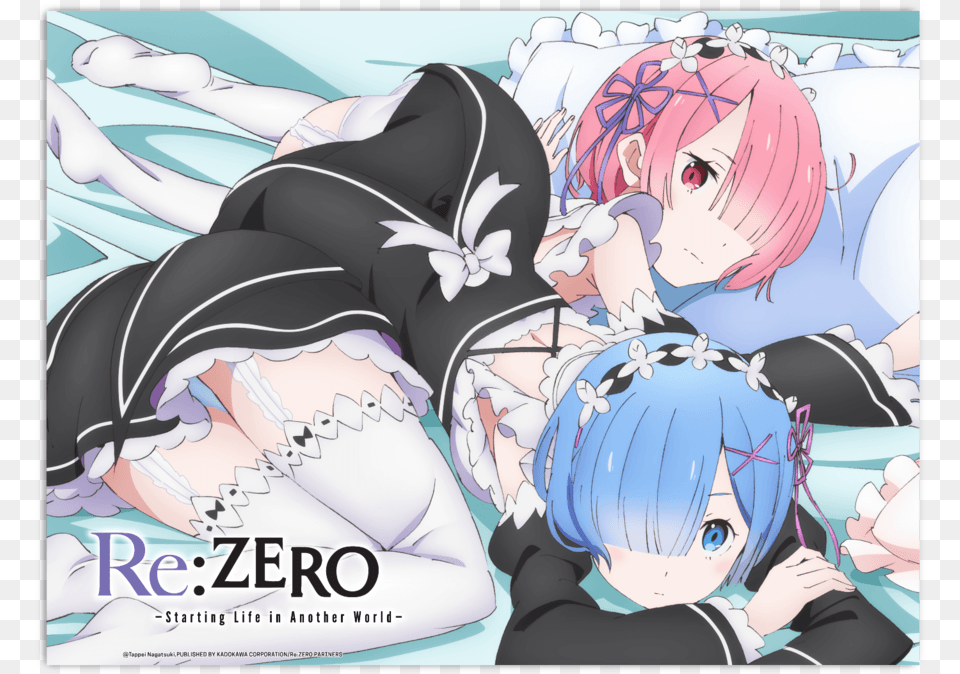 Rem Re Zero Poster, Book, Comics, Manga, Publication Free Png