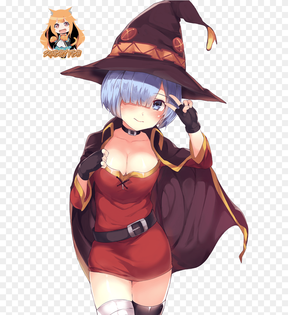 Rem X Megumin Render Rem Megumin, Book, Comics, Publication, Baby Free Png Download