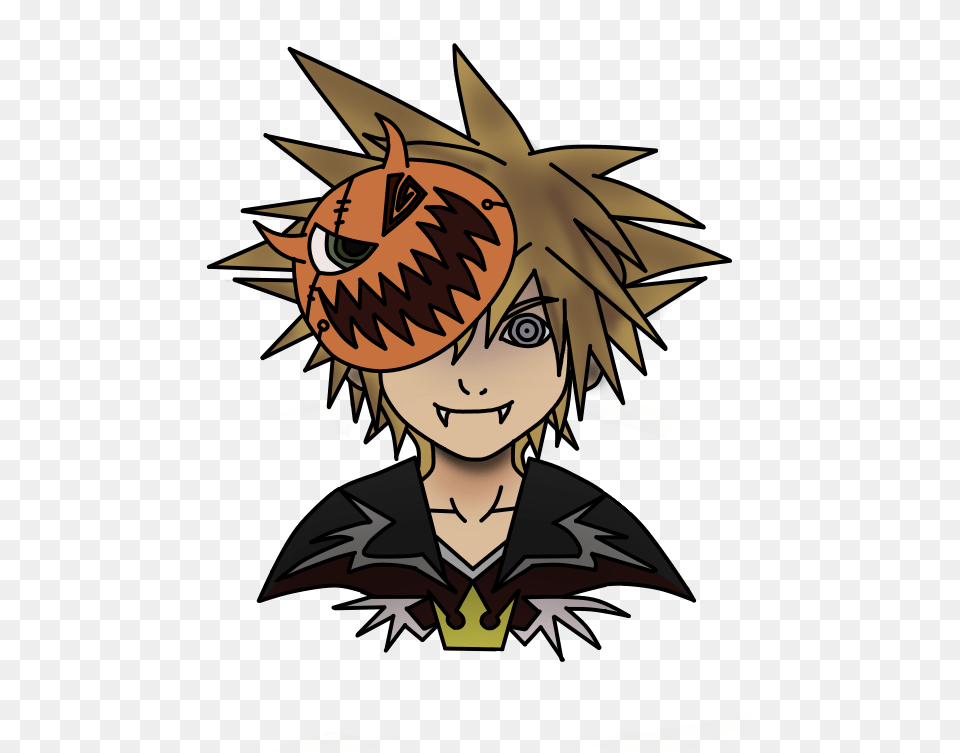 Remake Soras Halloween Town Icon Kingdom Hearts Halloween Town Sora, Book, Comics, Publication, Face Png Image