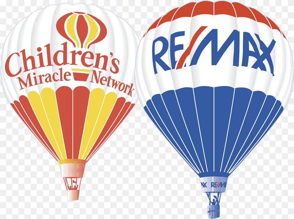 Remax Balloon Re Max Childrens Miracle Network, Aircraft, Hot Air Balloon, Transportation, Vehicle Png