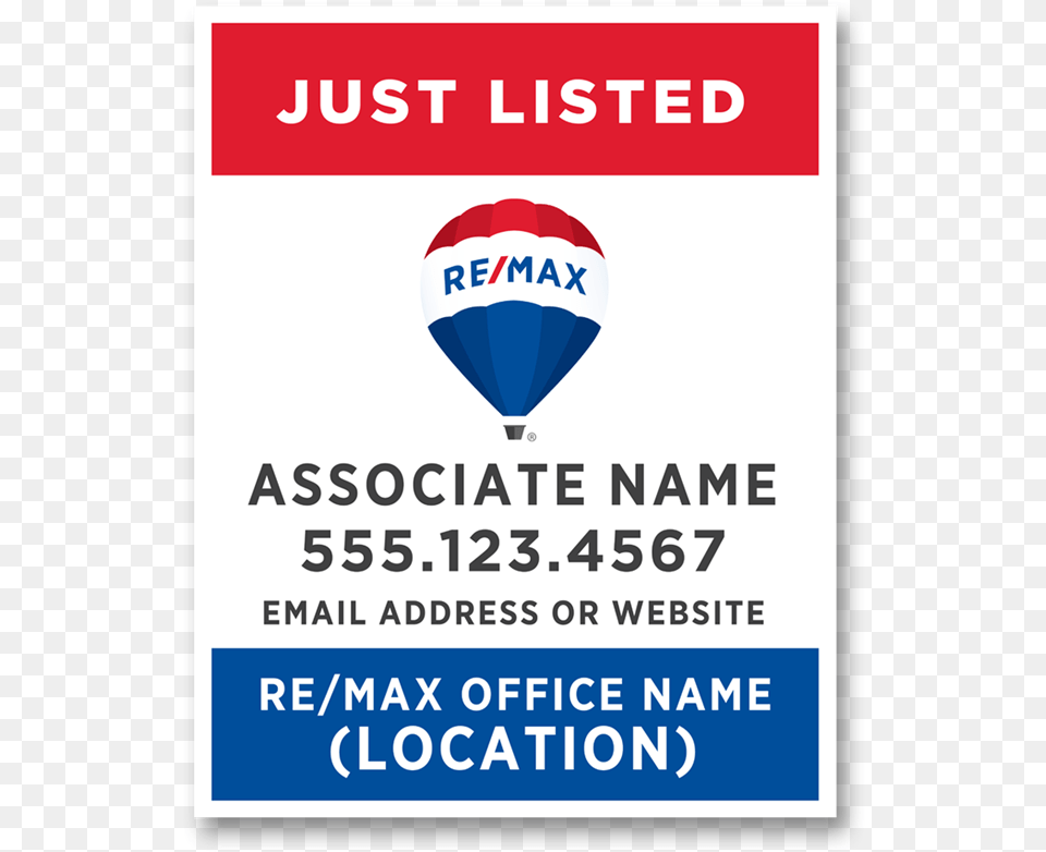 Remax For Sale Sign, Advertisement, Poster, Balloon, Aircraft Png