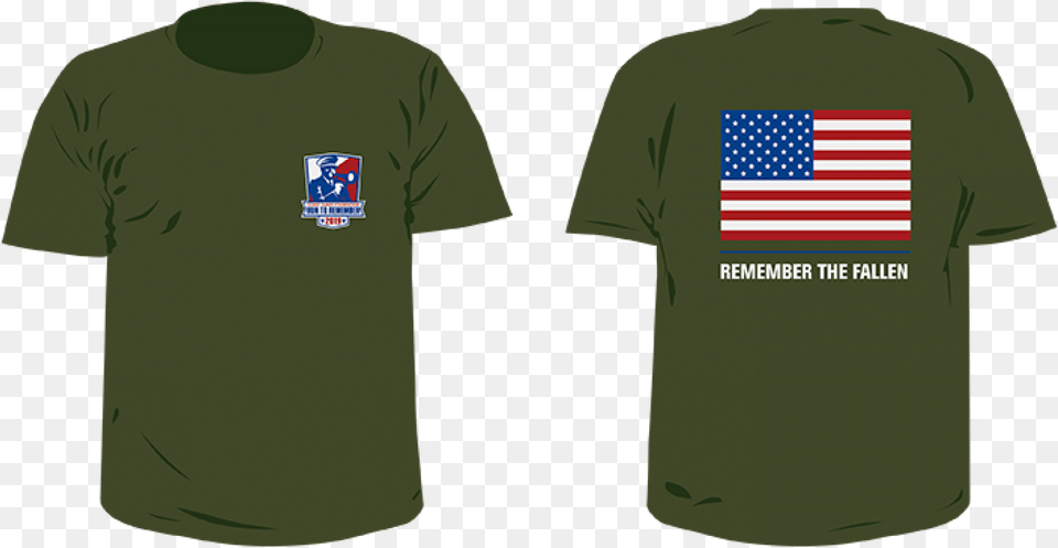 Remember Active Shirt, Clothing, T-shirt, Flag, Adult Free Png