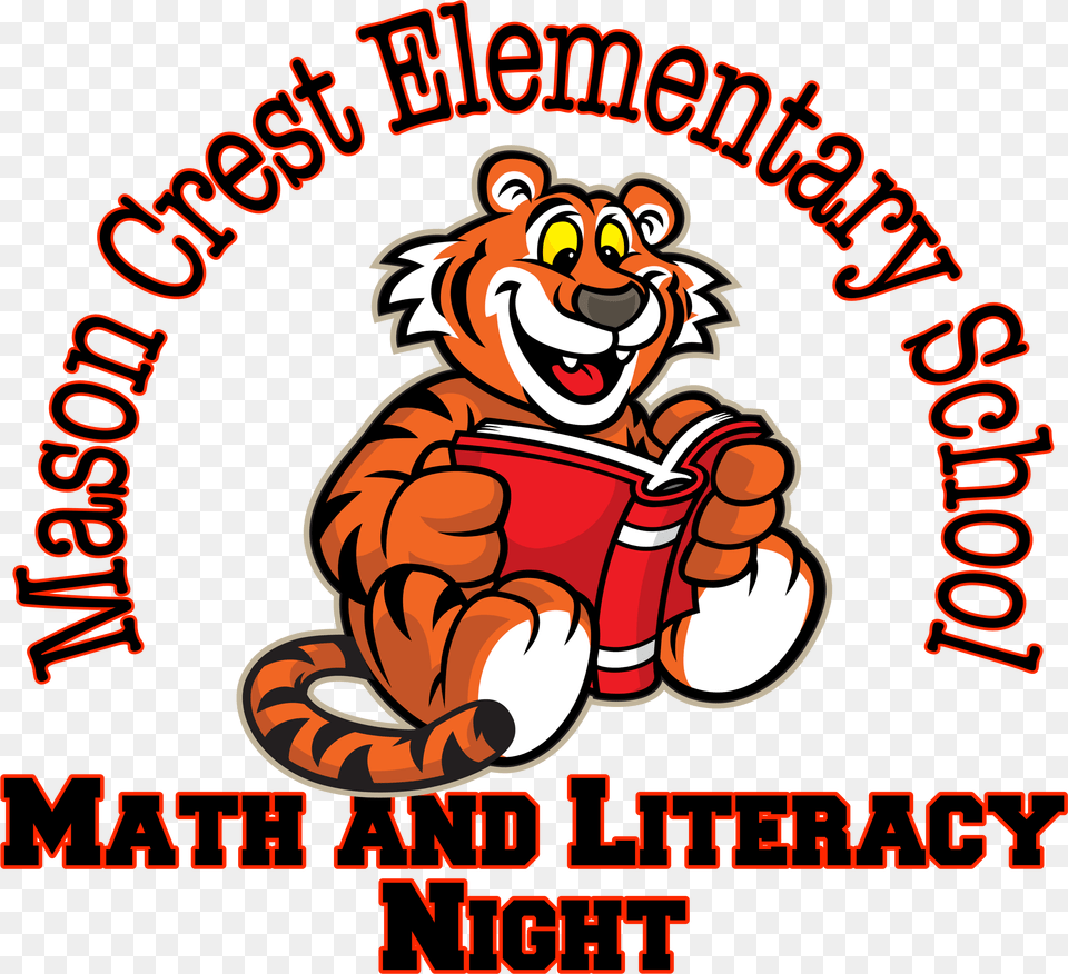 Reminder Join Us On Dec 11 For Math And Literacy Night Tiger Reading Clipart Free Transparent Png