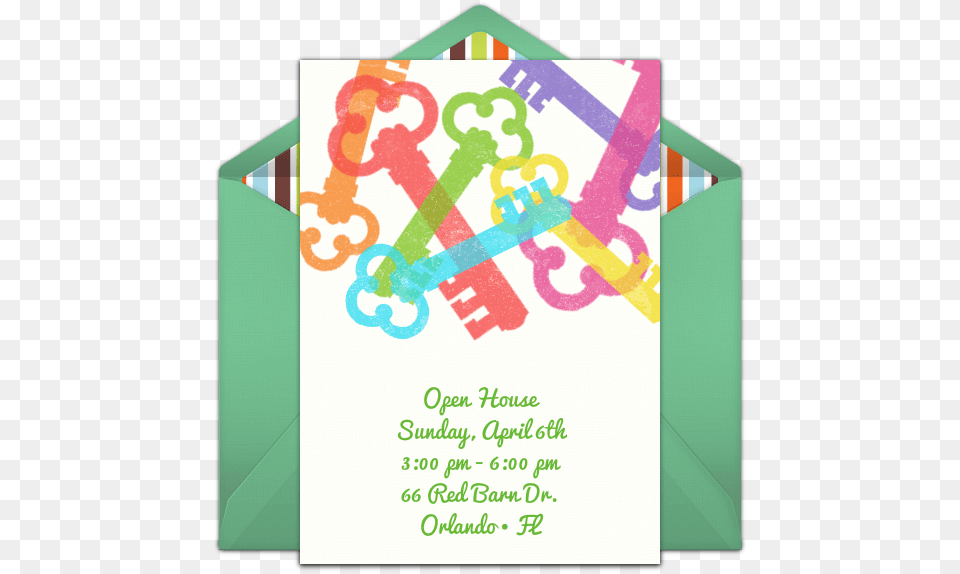 Reminder Message For Housewarming, Envelope, Greeting Card, Mail, Advertisement Free Transparent Png