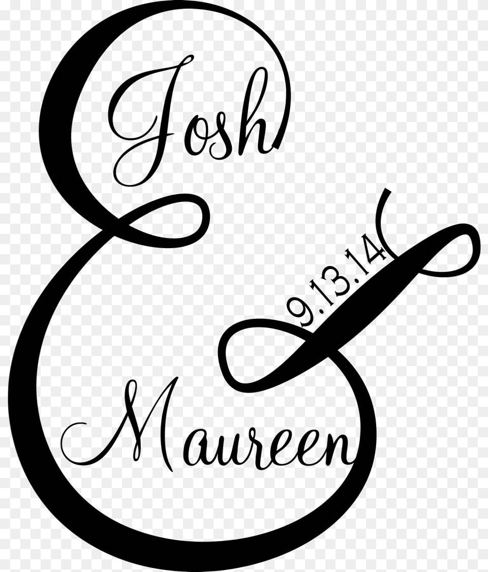 Reminding Me That This Is Our Wedding And Our Logo Calligraphy, Gray Png Image