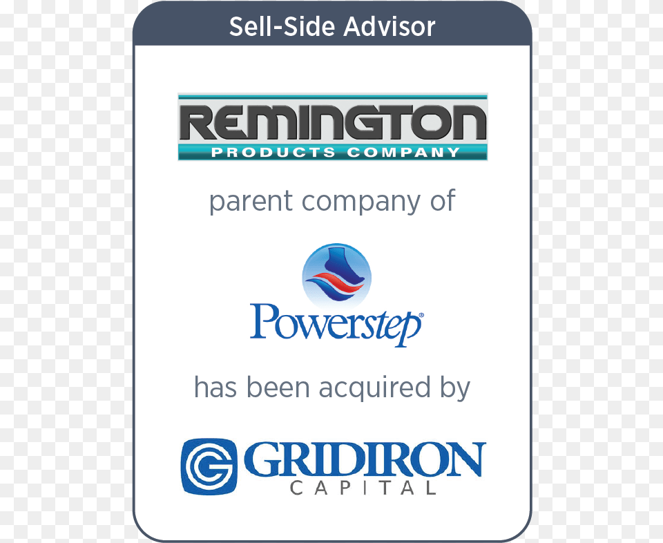 Remington Products Company Acquired By Gridiron Capital, Text Png Image