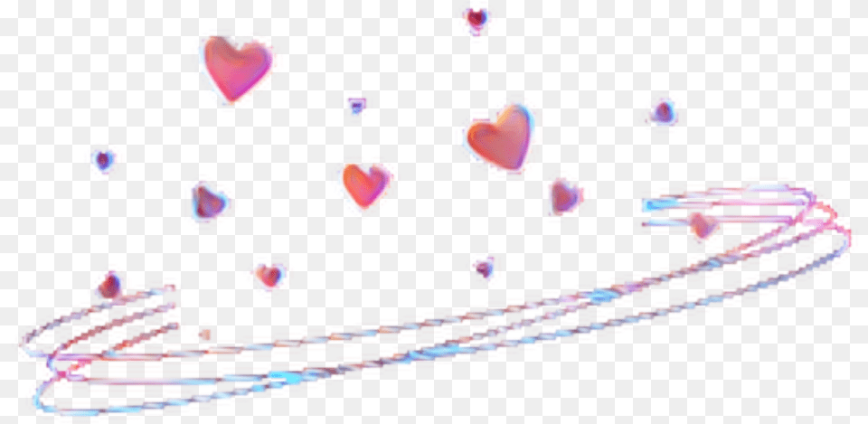 Remix Effects Pastel Hearts Crown Heartcrown Transparent Black Heart Crown, Accessories Png Image