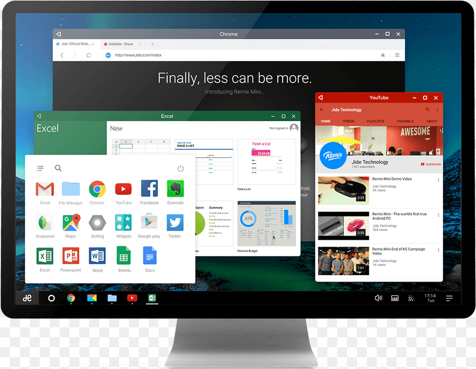 Remix Os Android, Computer, Electronics, Screen, Computer Hardware Free Png