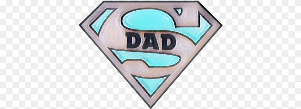 Remixed Happyfathersday Sad Superman S Diamond Ballyvaughan, Logo, Badge, Symbol, Emblem Free Transparent Png