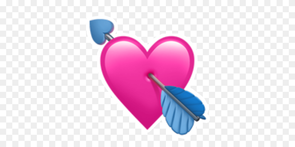 Remixed Heart Emoji Pink Love Blue, Smoke Pipe Free Png Download