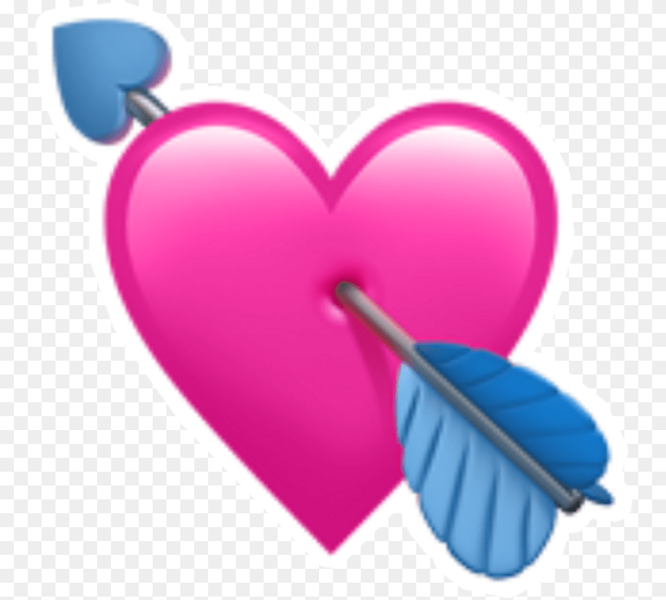 Remixed Heart Emoji Pink Love Blue Pink Heart Emoji Transparent Free Png Download