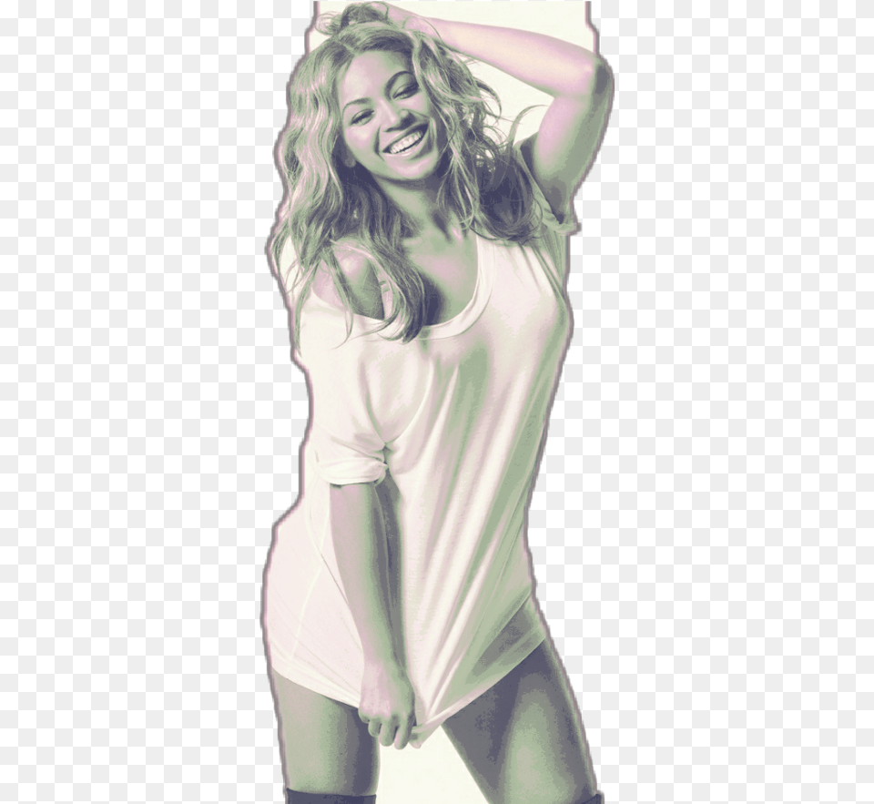 Remixed Sticker Beyonce Blackandwhite Rihanna Et Beyonce Et Nicki Minaj, Adult, Smile, Portrait, Photography Free Png