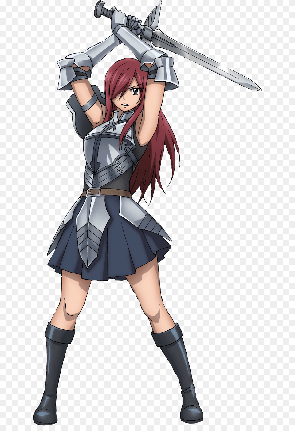 Remixit Erza Erza Scarlet Erza Scarlet Scarlet Erza Scarlet, Book, Weapon, Comics, Sword Png Image