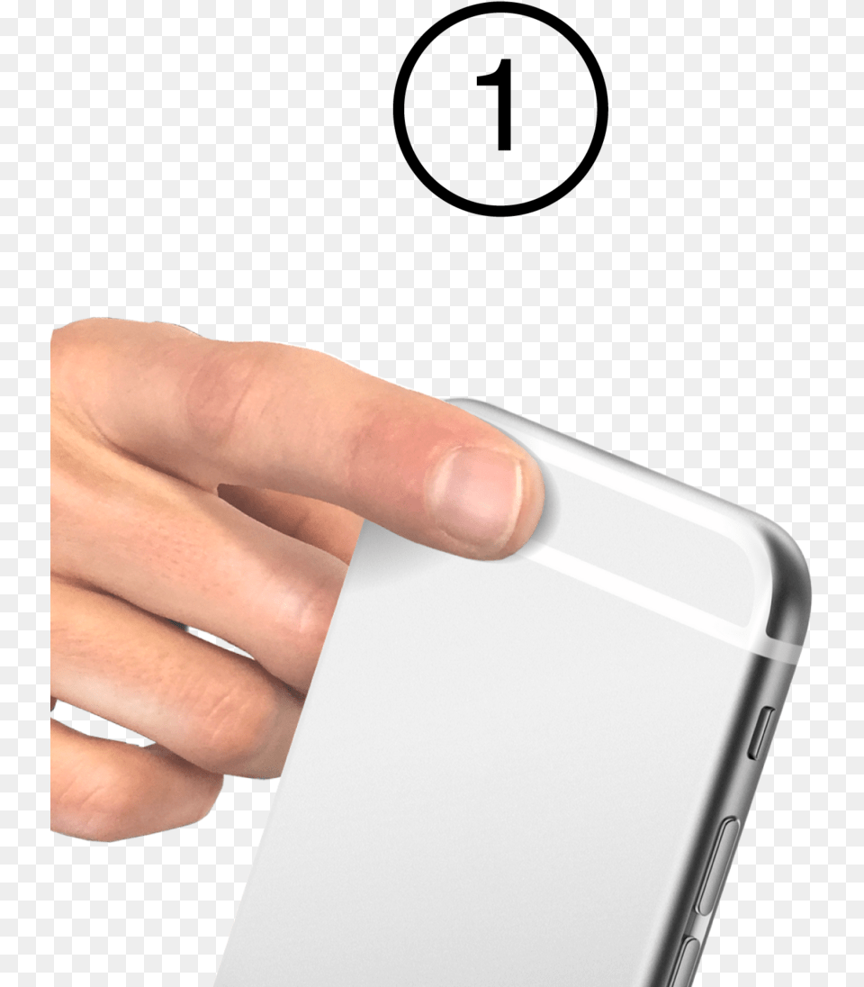 Remove Any Phone Case And Place Right Index Finger Iphone, Electronics, Mobile Phone, Body Part, Hand Png Image