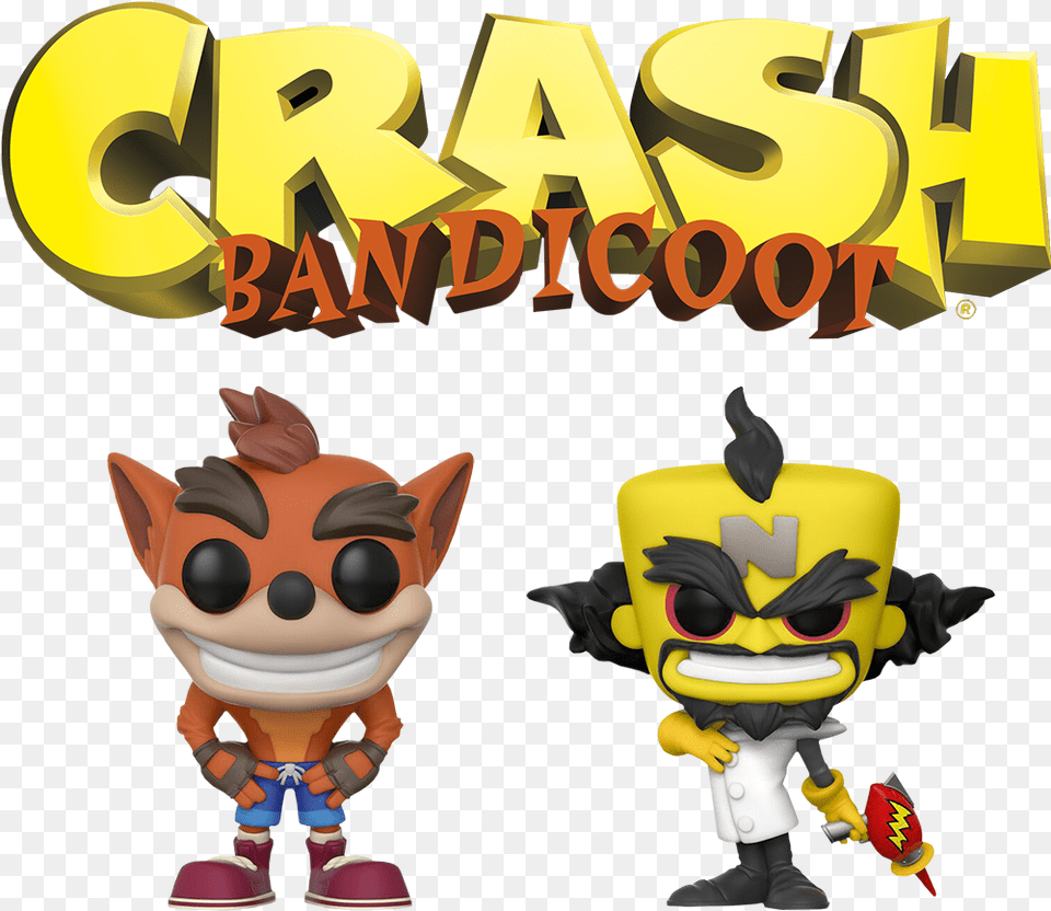 Remove From Wishlist Crash Bandicoot Neo Cortex Pop Vinyl Figure, Toy, Book, Comics, Publication Png Image