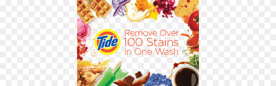 Removes Over 100 Stains In One Wash Tide Pods Amp Gentle Laundry Detergent Pacs, Advertisement, Poster, Cup, Food Free Png