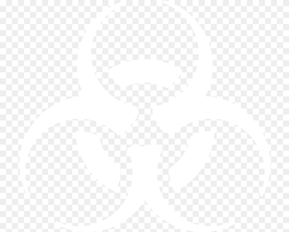 Rems Ta Center Website Biohazard Symbol Black Background, Stencil Free Png Download