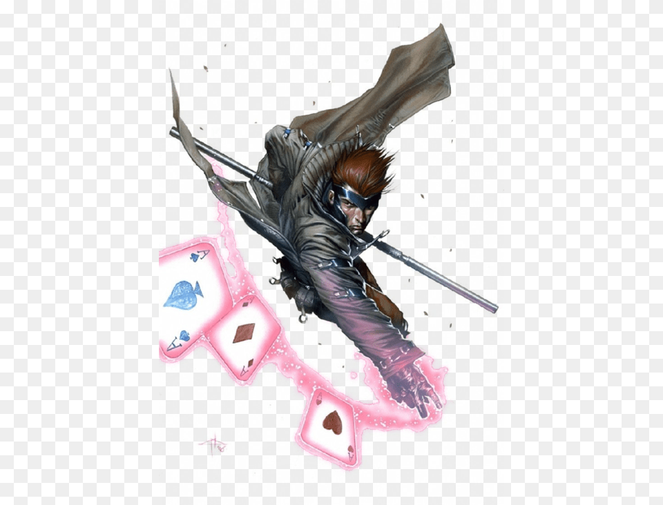 Remy Lebeau Mainstream Marvel Universe Gambit X Men Art, Adult, Male, Man, Person Free Transparent Png