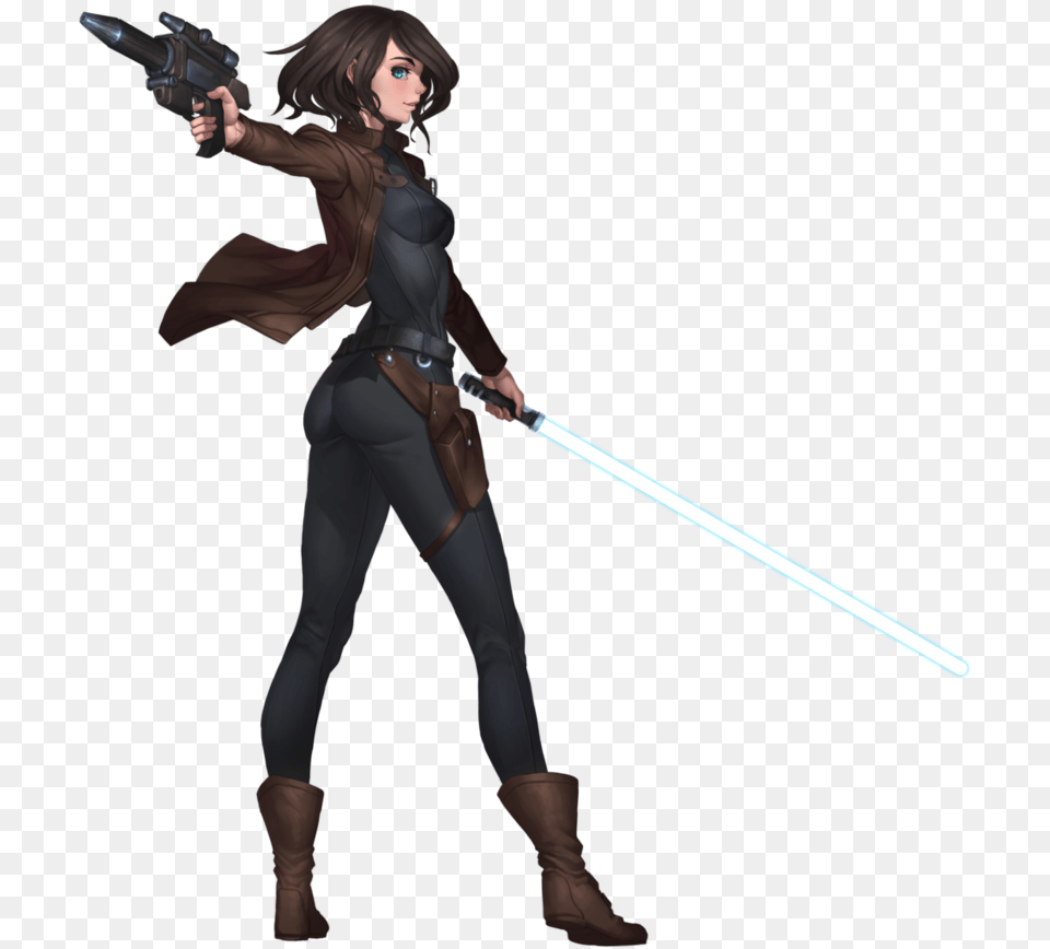 Rena Javess Anti Sith Chapter Jedi Knight By Shoguneagle Star Wars Female Sith Art, Weapon, Sword, Adult, Person Png Image