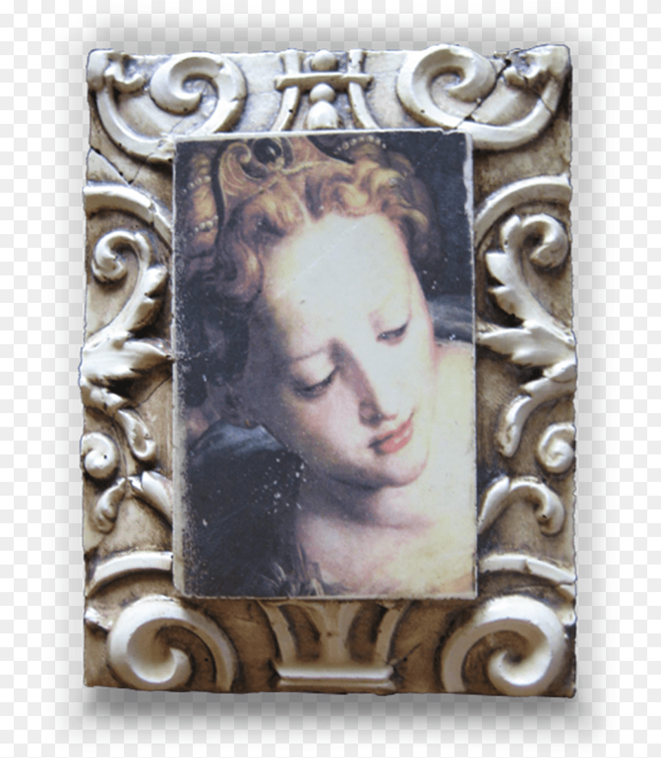 Renaissance Grace With Border Hair Design, Art, Painting, Adult, Person Png Image