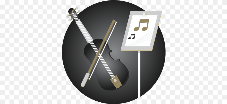 Renaissance Theatre U2013 Black And Gold Music Class Icon, Cello, Musical Instrument, Disk Free Png Download