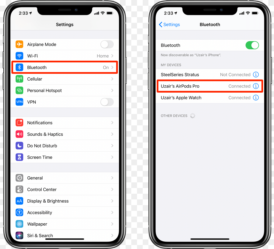 Rename Airpods By Going To Settings Then Tap On Bluetooth Divvy Card, Electronics, Mobile Phone, Phone, Text Png Image