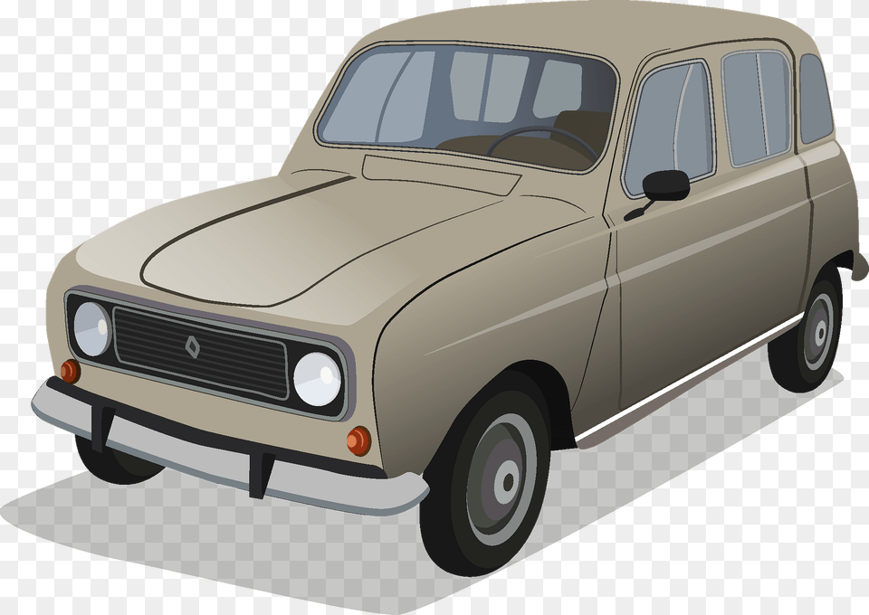 Renault 4l Clipart, Machine, Wheel, Car, Transportation Free Png