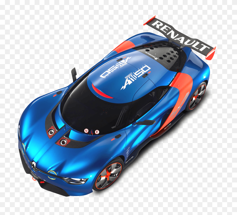 Renault Alpine Top View Car Image, Vehicle, Transportation, Sports Car, Coupe Free Png