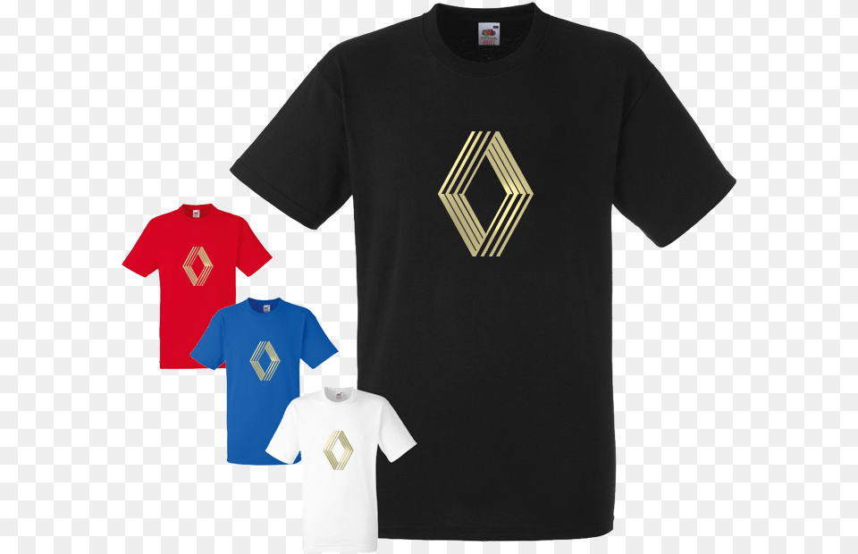 Renault Classic Logo Gold Design T Shirt Harley Davidson T Shirt Gold, Clothing, T-shirt, Ball, Football Png Image