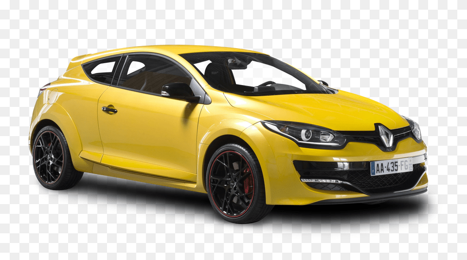 Renault Megane Rs Yellow Car Renault Megane Rs Coupe, Alloy Wheel, Vehicle, Transportation, Tire Png