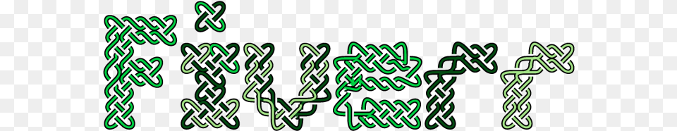 Render A Celtic Knotwork Design In Any Shape Or Word, Green, Text, Light, Blackboard Free Png