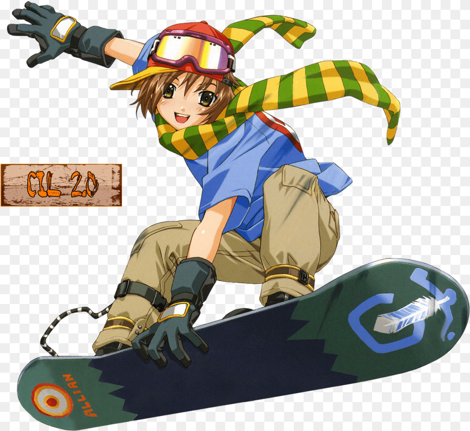 Render Anime And Manga Anime Snowboarder, Boy, Child, Person, Male Png Image