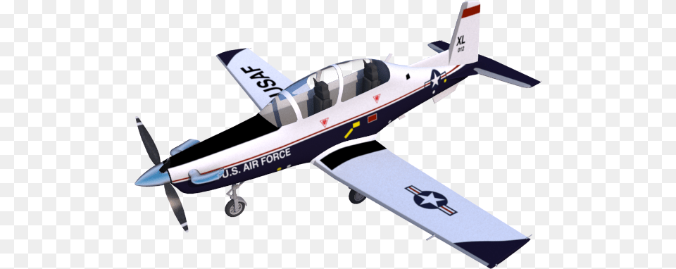 Render Beechcraft T 6a 3d Model, Aircraft, Airplane, Jet, Transportation Png